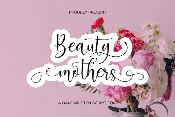 Beauty Mothers Font poster