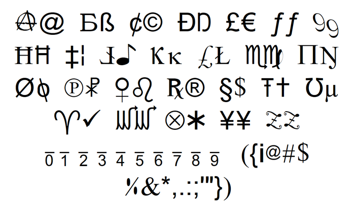 X-Cryption Font poster