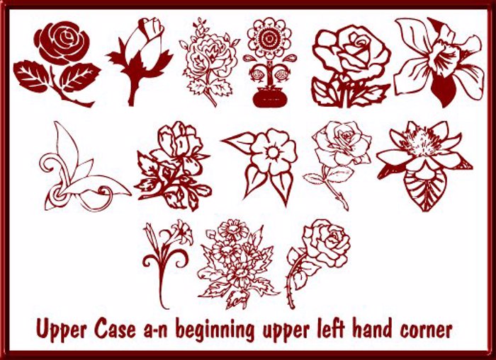 Floral Design Font poster