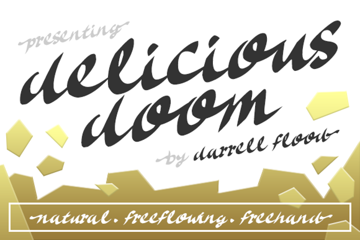 Delicious Doom Font poster