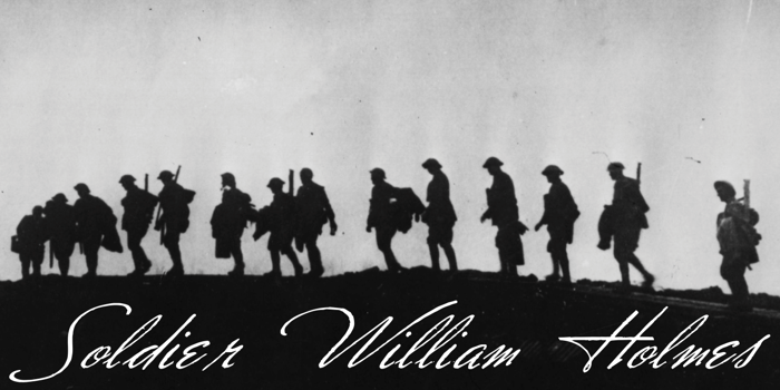 Soldier William Holmes Font poster