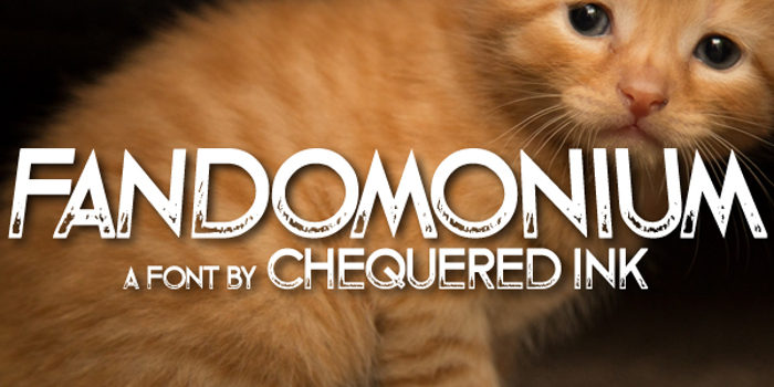 Fandomonium Font poster
