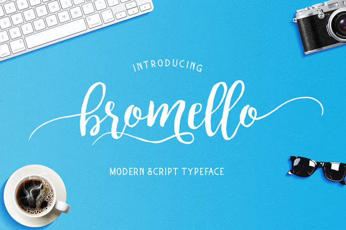 bromello Font poster