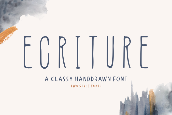 Ecriture Font poster