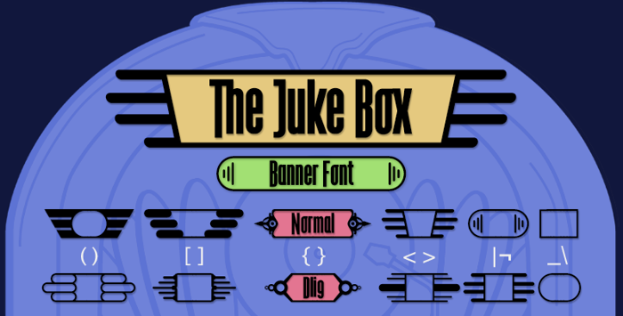 The Juke Box Font poster