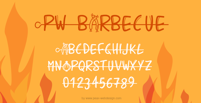 PWBarbecue Font poster