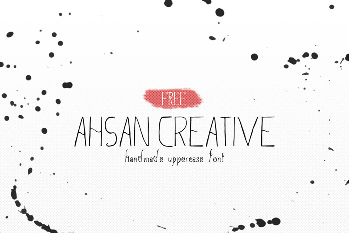 Ahsan Creative Font poster