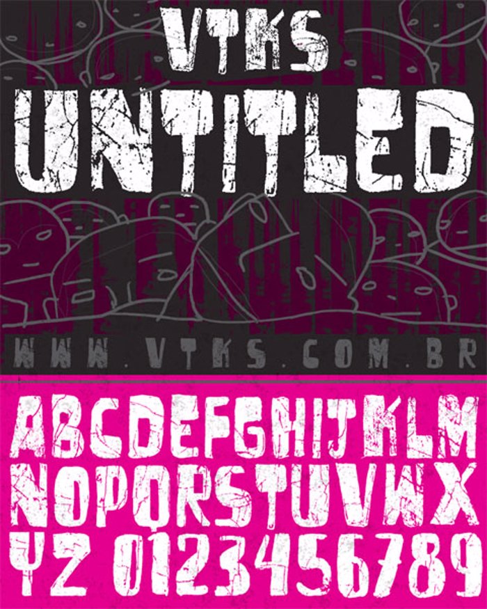 vtks untitled Font poster