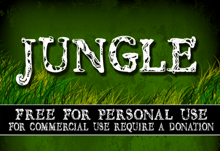 CF JUNGLE Font poster