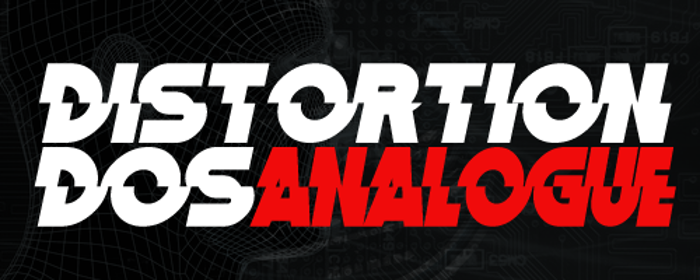 Distortion Dos Analogue Font poster