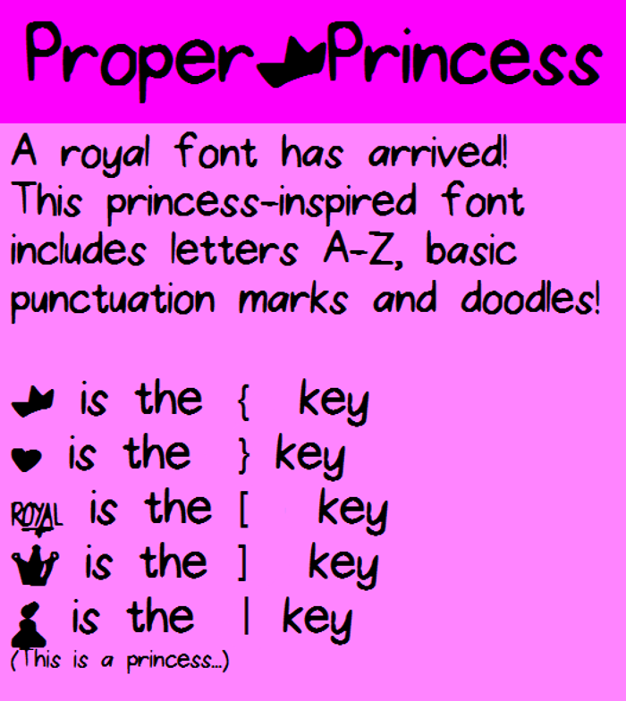 ProperPrincess Font