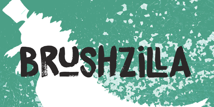 DK Brushzilla Font poster