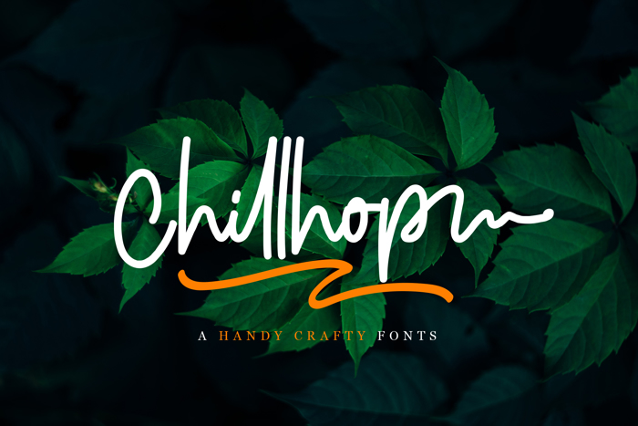 Chillhop Font poster