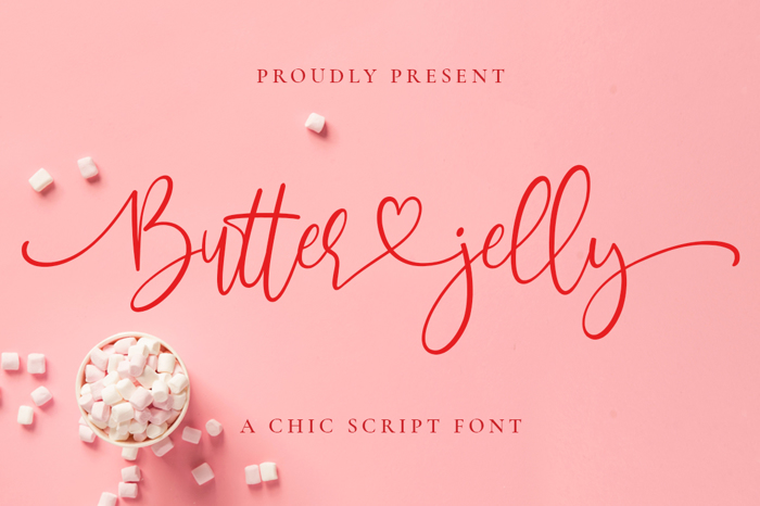 Butter Jelly Font poster