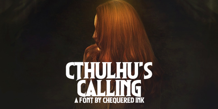 Cthulhu's Calling Font poster