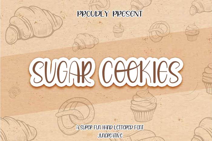 SUGAR COOKIES Font poster