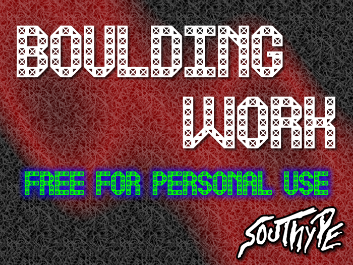 Boulding Work St Font poster
