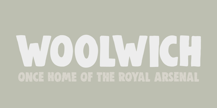 DK Woolwich Font poster