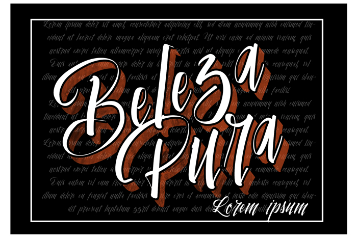 Vtks Beleza Pura Font poster
