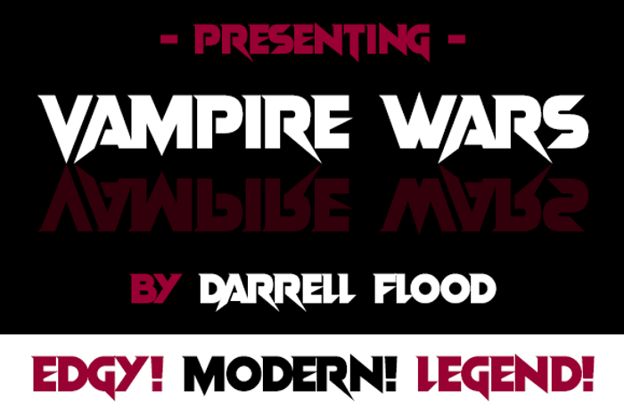 Vampire Wars Font poster