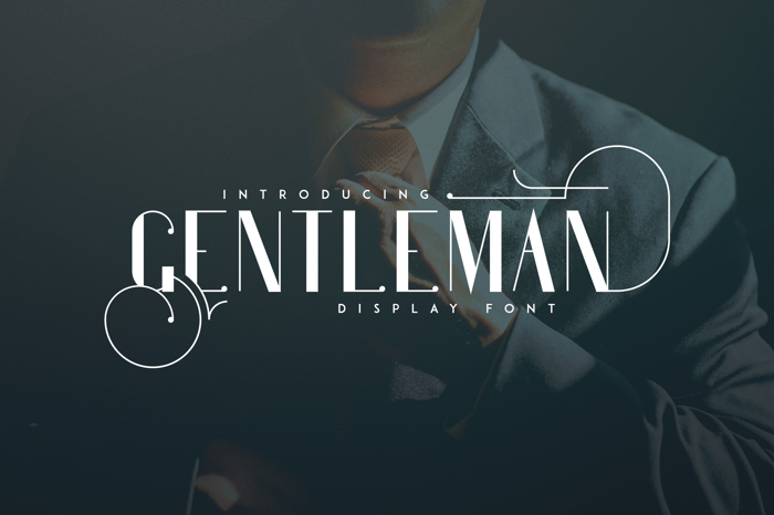 Gentleman Font poster