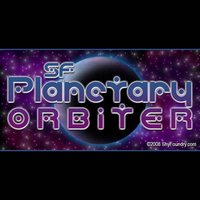 SF Planetary Orbiter Font poster