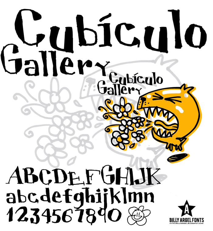 CUBICULOGALLERY SERIF Font poster
