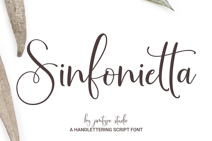 Sinfonietta Font poster