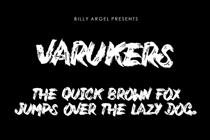 Varukers Font poster