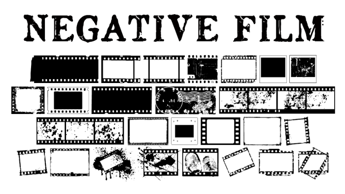 NegativeFilm Font poster