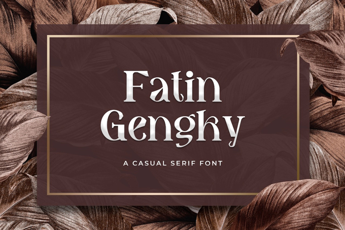 Fatin Gengky Font poster