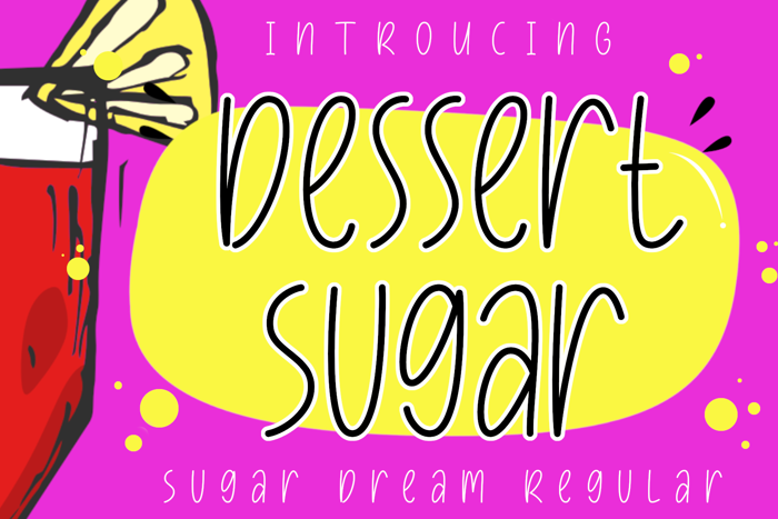 Dessert Sugar Font poster