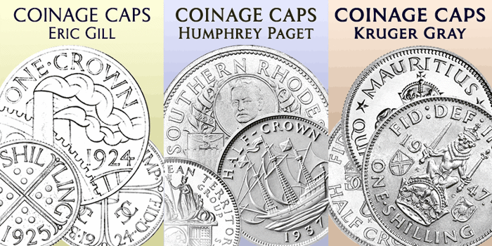 Coinage Caps Kruger Gray Font poster
