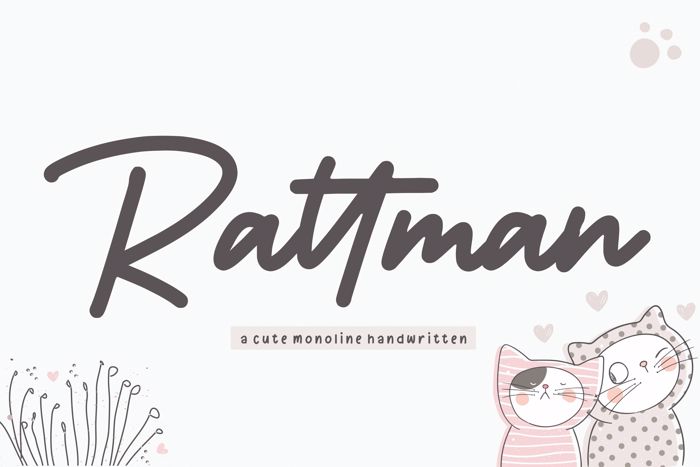 Rattman Font poster