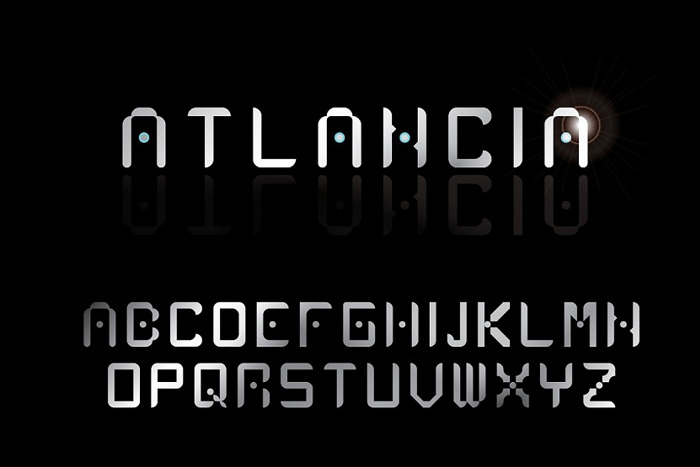 Atlancia Font poster