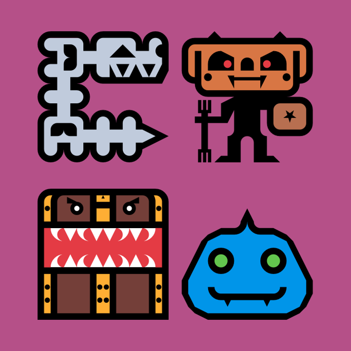 Donjonikons Font poster