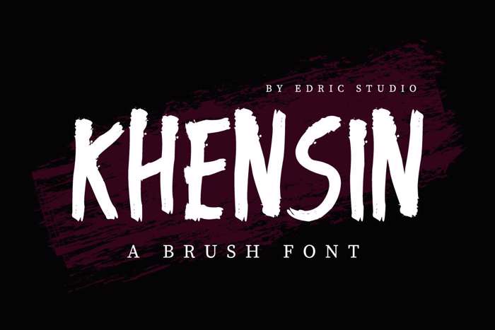 Khensin Font poster