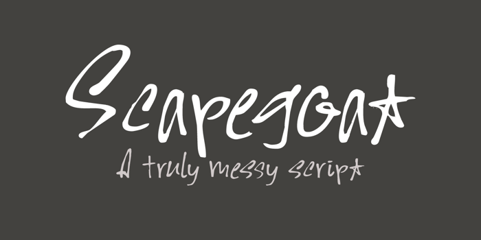 Scapegoat DEMO Font poster