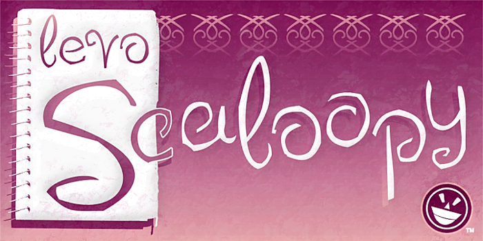 LEVO Scaloopy Font poster