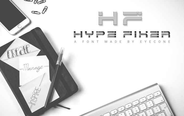 Hype Fixer Font poster