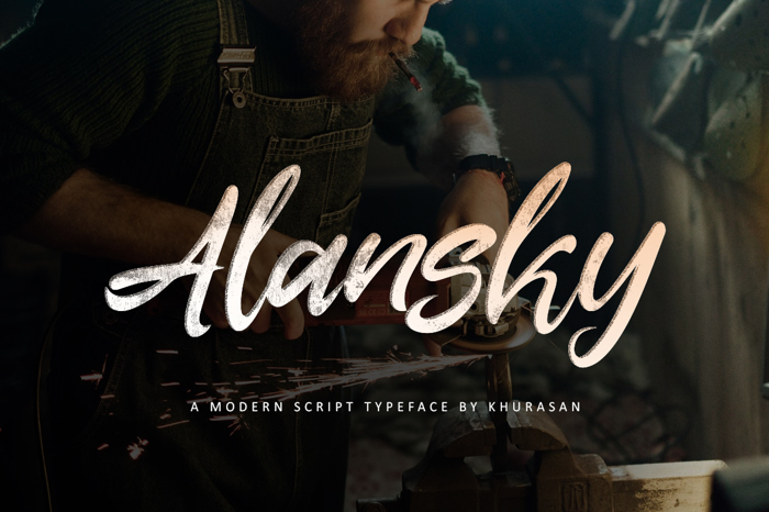 Alansky Font poster
