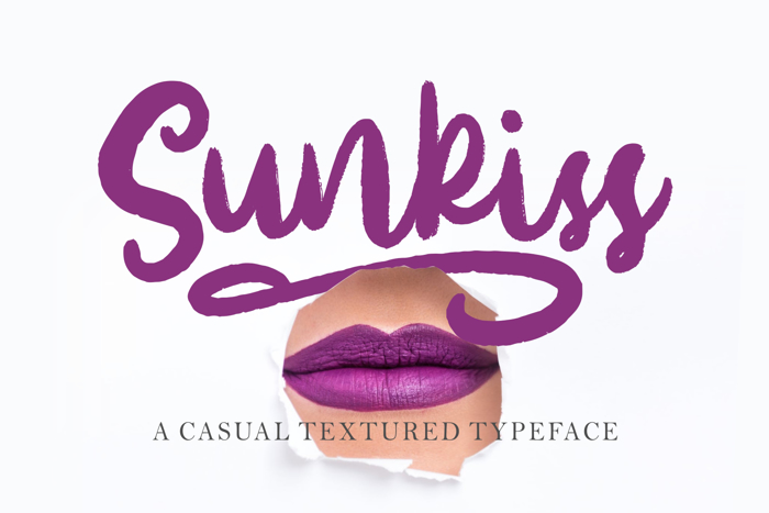 Sunkiss Font poster