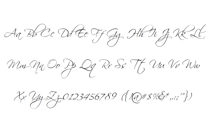 Scriptina Font poster