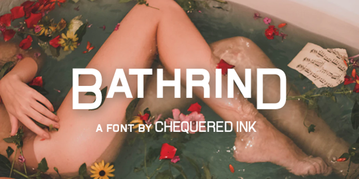 Bathrind Font poster