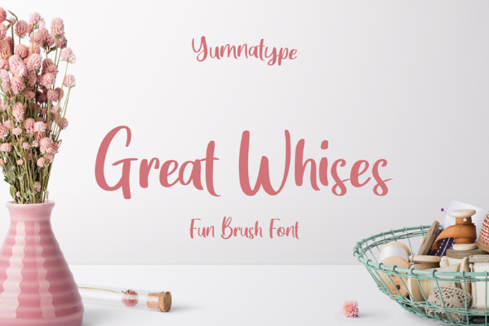 Great Wishes Font poster