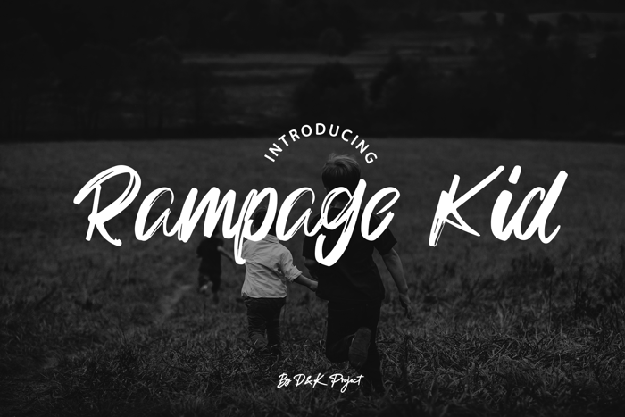 Rampage Kid Font poster
