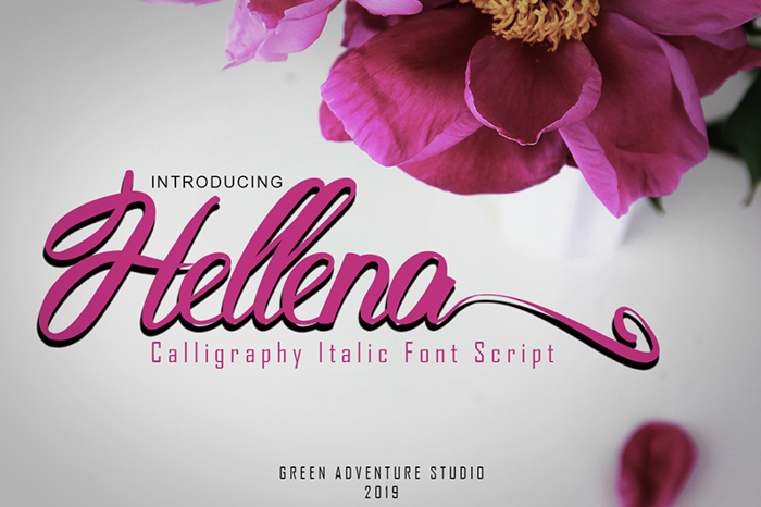 Hellena Font poster