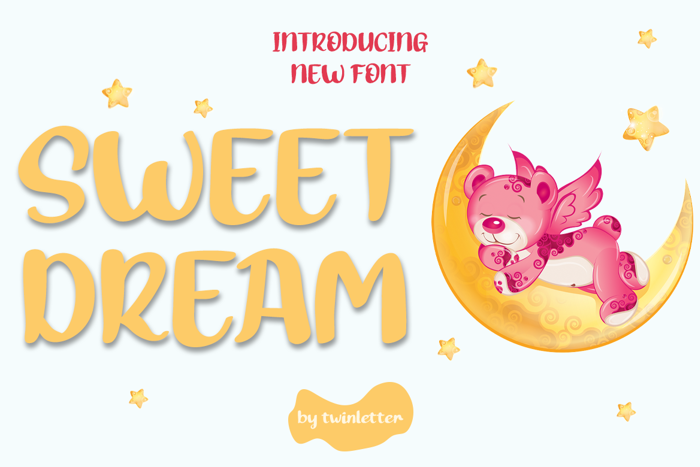 SWEET DREAM Font poster