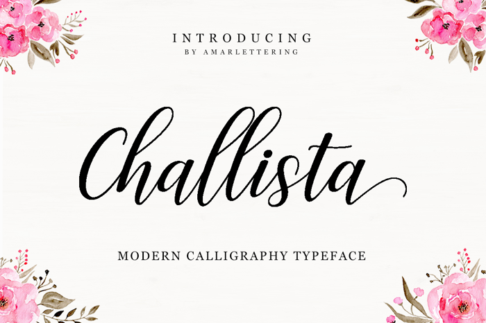 Challista Font poster