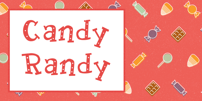 Candy Randy Font poster
